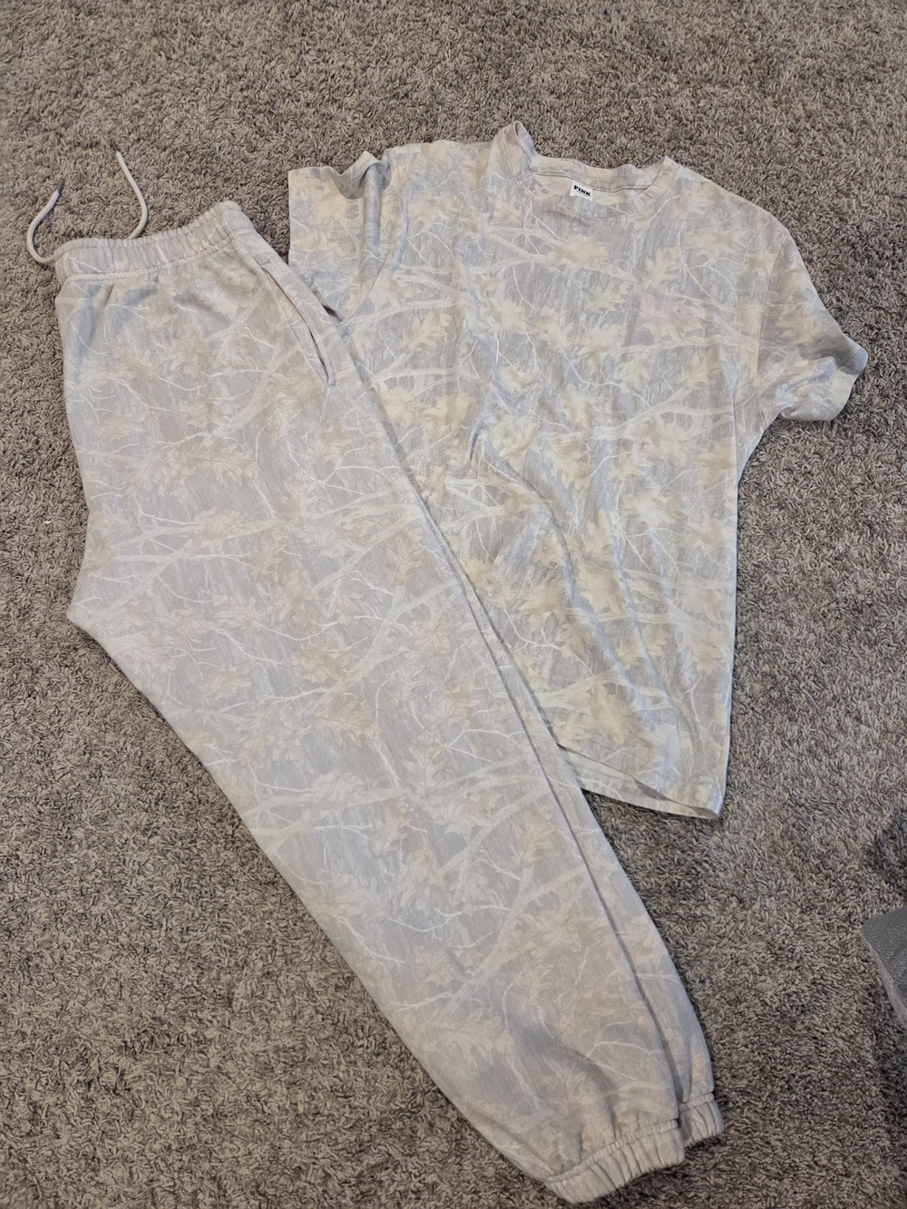 VS PINK Cozy Lounge Set - CAMO (M)